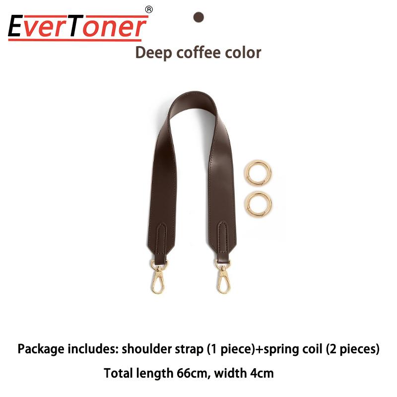 EverToner Wide Shoulder Strap Adjustable Replacement Bag Strap Double-sided Solid Color For l-v neverfull Belts Bag accessory