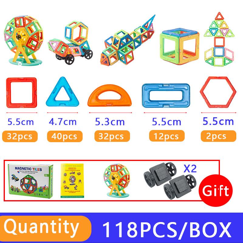 Magnetic Building Blocks for Kids - Educational and Strong Magnet Toy Set