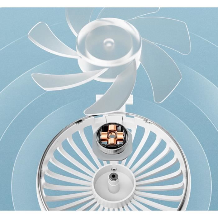 Neck Fan and Portable Fan, 360° Adjustable Handheld Fan Rechargeable, Office, Travel, Outdoor (black)