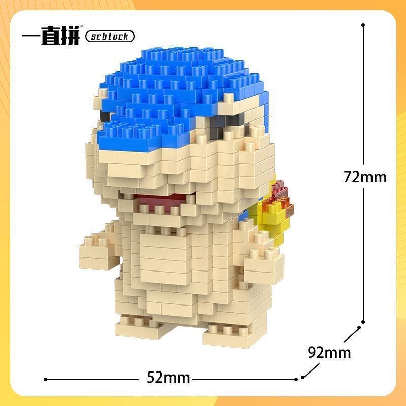 Pokemon Building Blocks Small Cartoon Mini Block Pikachu Charizard Eevee Mewtwo Anime Assemble Action Model Dolls Boys Toys