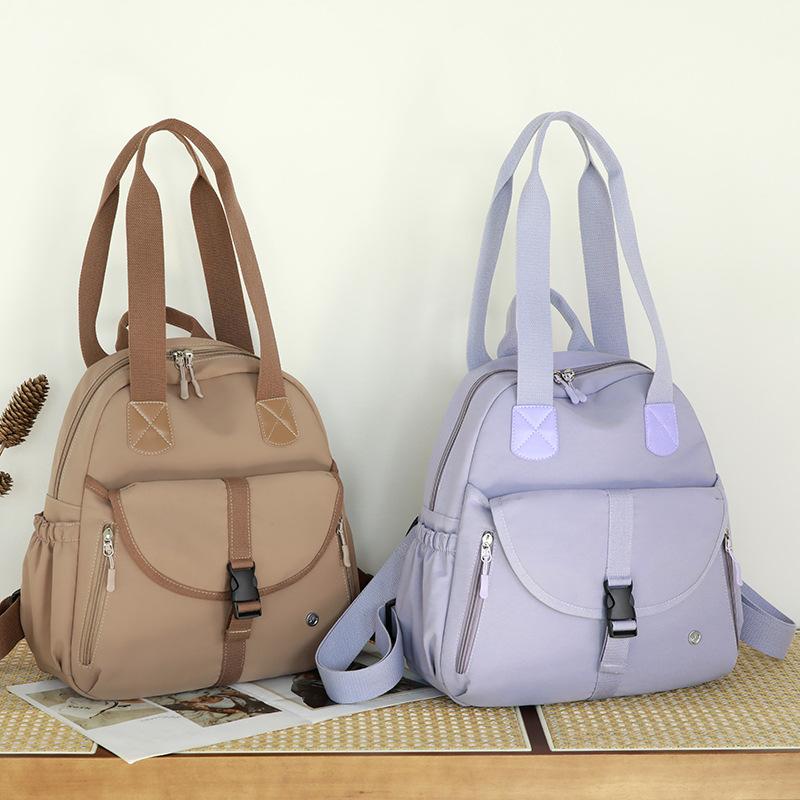 Backpack Nylon Cloth One-shoulder Backpack Lightweight Casual Large Capacity Spring New Fashionable Personality Solid