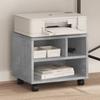 Printer Stand with Castors Concrete Grey 41x32x34.5 Cm