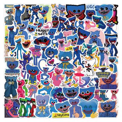 100 Poppy's Play Time Cartoon Stickers Luggage Skateboard Computer Tablet Stickers