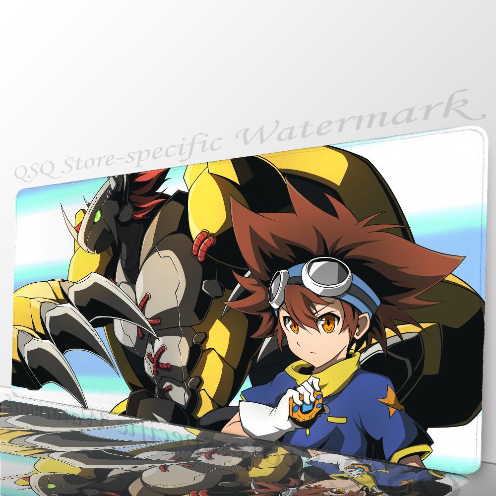 Anime DDigimon Adventure Mousepad Mouse Mat Desk Mat With Pad Gaming Accessories Prime Gaming XXL Keyboard Pad Padding Mat