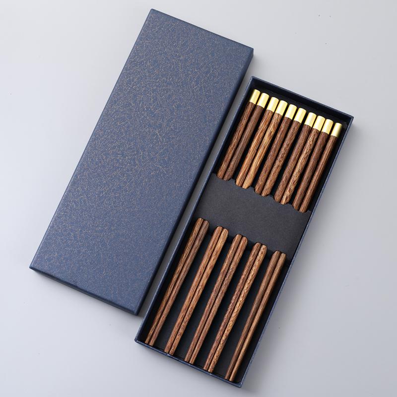 High-End Rosewood Chopstis 0 Pairs Wooden No Wax No Paint Anti-Slip Anti-Mold Traditional Chinese Sle Dining Utensils