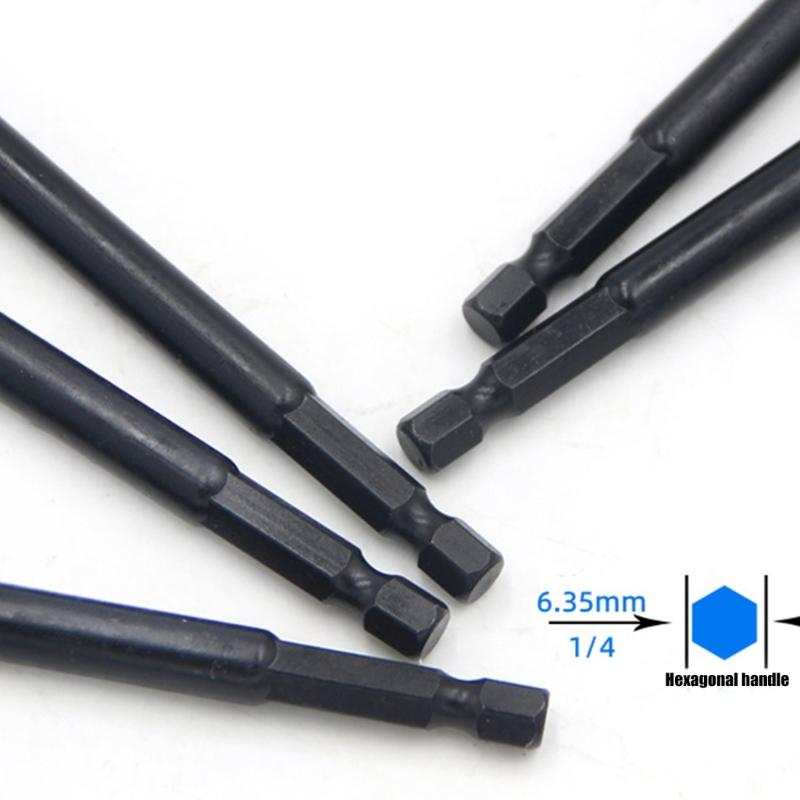 1/4inch Shank Hexagonal Nut Driver Wing Nut Driver Socket 6-14mm Slot Wing Nut Drill Bit Socket For Eye Screws Hook Bolt