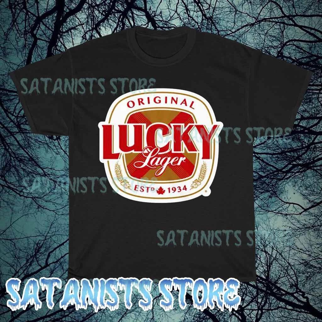 Новая пивная футболка с логотипом Lucky Lager San Francisco для мужчин, смешная, размеры от S до 5XL XL