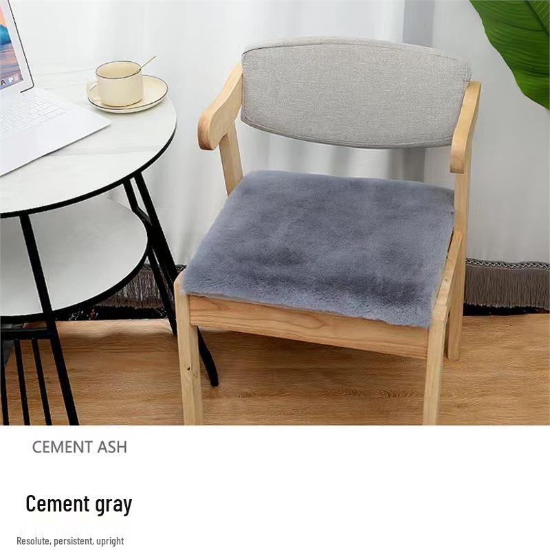 Universal Non-Slip Thickened Plush Chair Cushion for Office, Home, Classroom, or Restaurant