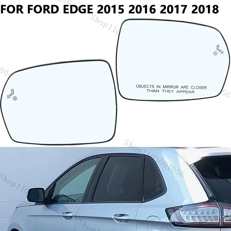 Car Rearview Mirror Lens Accessories For Ford Edge 2015- 2018 Version With Blind Spot Side Heated Rearview Mirror Glass Lens