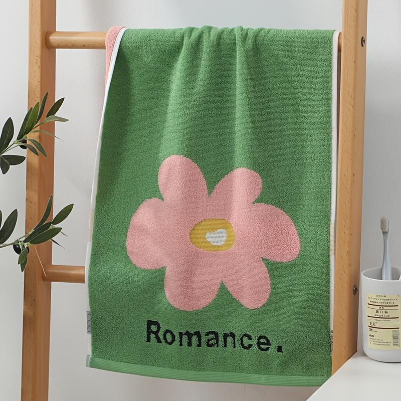 

1 шт. Хлопковое полотенце Romarie, Современный стиль, Супервпитывающее, 480 г/м², Мягкий комфорт, Трикотажная ткань, Прямоугольная форма, зелёный