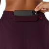 Running Wear NAGINO RUN SHORT DARK AUBERGINE S [ASICS] 2-N-1