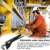 Adjustable Water Pump Wrench, Adjustable Pipe Wrench for Shaped Pipes,Various Sizes of Valve Fittings