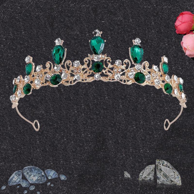 Baroque rétro bandeau couronne de mariée couronne de cheveux style ancien dames bandeau haut de gamme couronne accessoires pour cheveux