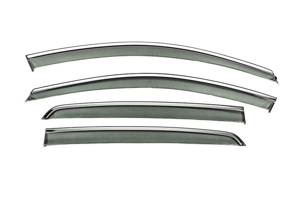 

Wind deflectors with chrome Niken Luxury (HB, 4 pcs) for Volkswagen Golf 8