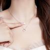 Necklace Female Geometric Square Necklace Ins Simple and Sweet Design Niche Temperament Female Collarbone Chain