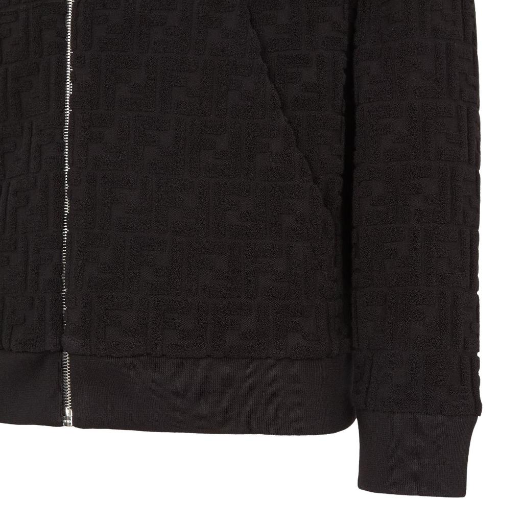 FENDI Sweatshirts Men's Black Hooded (Non-detachable) Moderate FY3939ARYPF0QA1