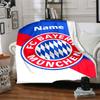 Couverture imprimée Thème FC Bayern München avec Nom Personnalisable - Parfaite pour le Canapé, le Lit, les Voyages et l'Extérieur | Lavable en Machine, Confortable & Durable.