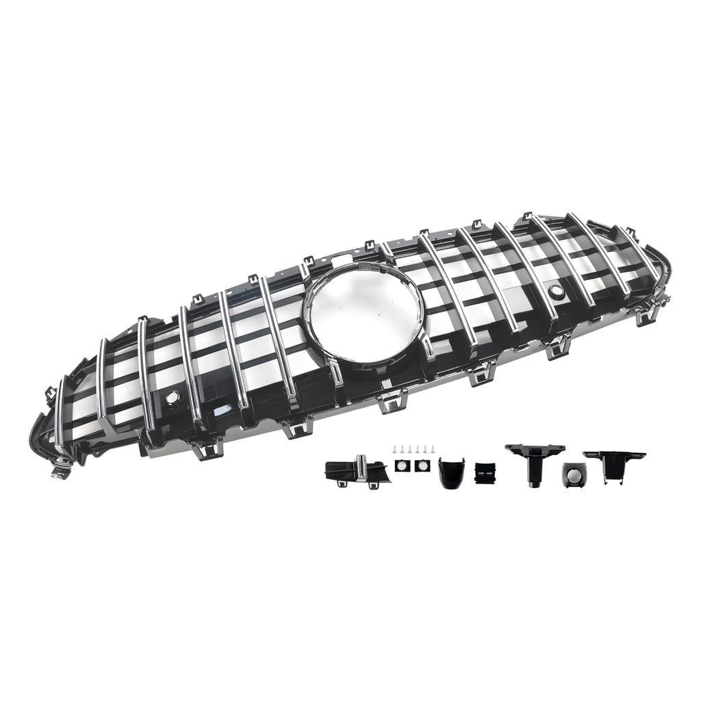 Chrom Frontstoßstangengitter Grill Passend für Mercedes CLS C257 W257 Coupé 2018-2024