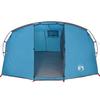Tunnel Tent for 4 Persons with Roof in Blue and Grey 318 x 275 x 140 cm