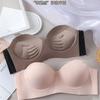 Expanded Comic Chest Underwear Women's Small Breasts Gather Thickened Steel Rim Non-slip Tube Top Seamless Bra Cover Bra New