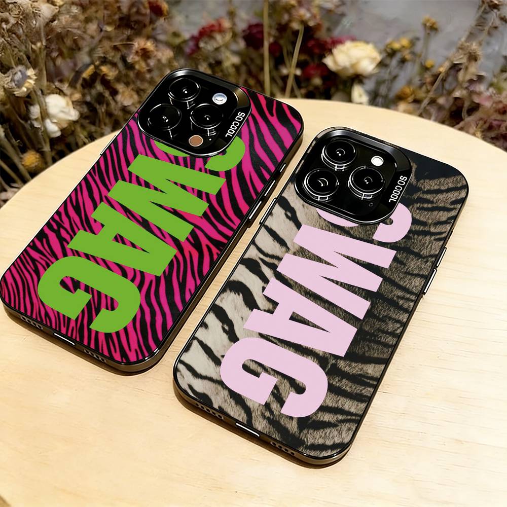 Luxury Y2K Style SWAG Phone Case For iPhone 17,16,15,14,13,12,11 Plus,Pro Max,XS,Colorful Silver Phone case Funda Cover