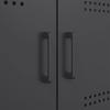 Highboard Black 68 x 39 x 113 cm Steel