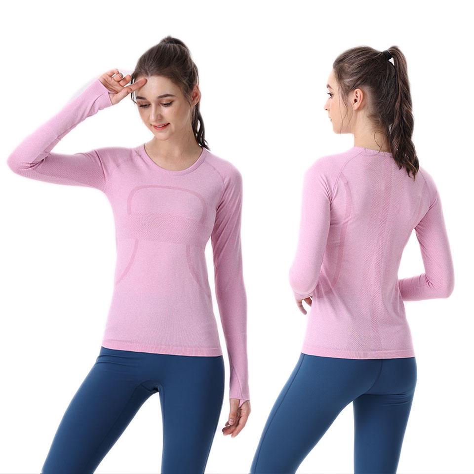 Damen 2.0 Yoga Langarm Schnelltrocknendes T-Shirt - Hochelastisch, Slim Fit für Laufen & Pilates.