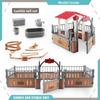 Simulation Farm Model Kit With Plastic Enclosures And Saddle For Model Builders And Collectors