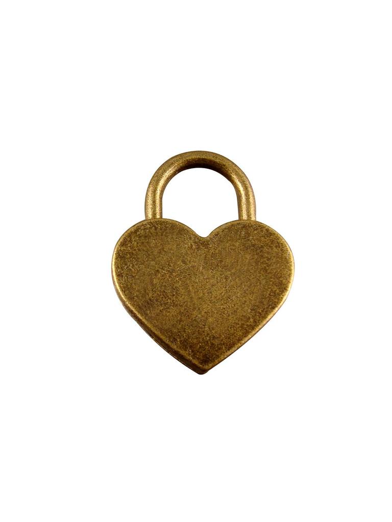 Peach Heart Padlock with Keys - Mini Dormitory Locker/Head Bag Lock