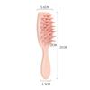 Silikon-Shampoo-Bürste Kopfhautmassagebürste Haarewaschkamm Langer Griff Kopfmassagegerät Bad Peeling Körperbürste Haarpflege