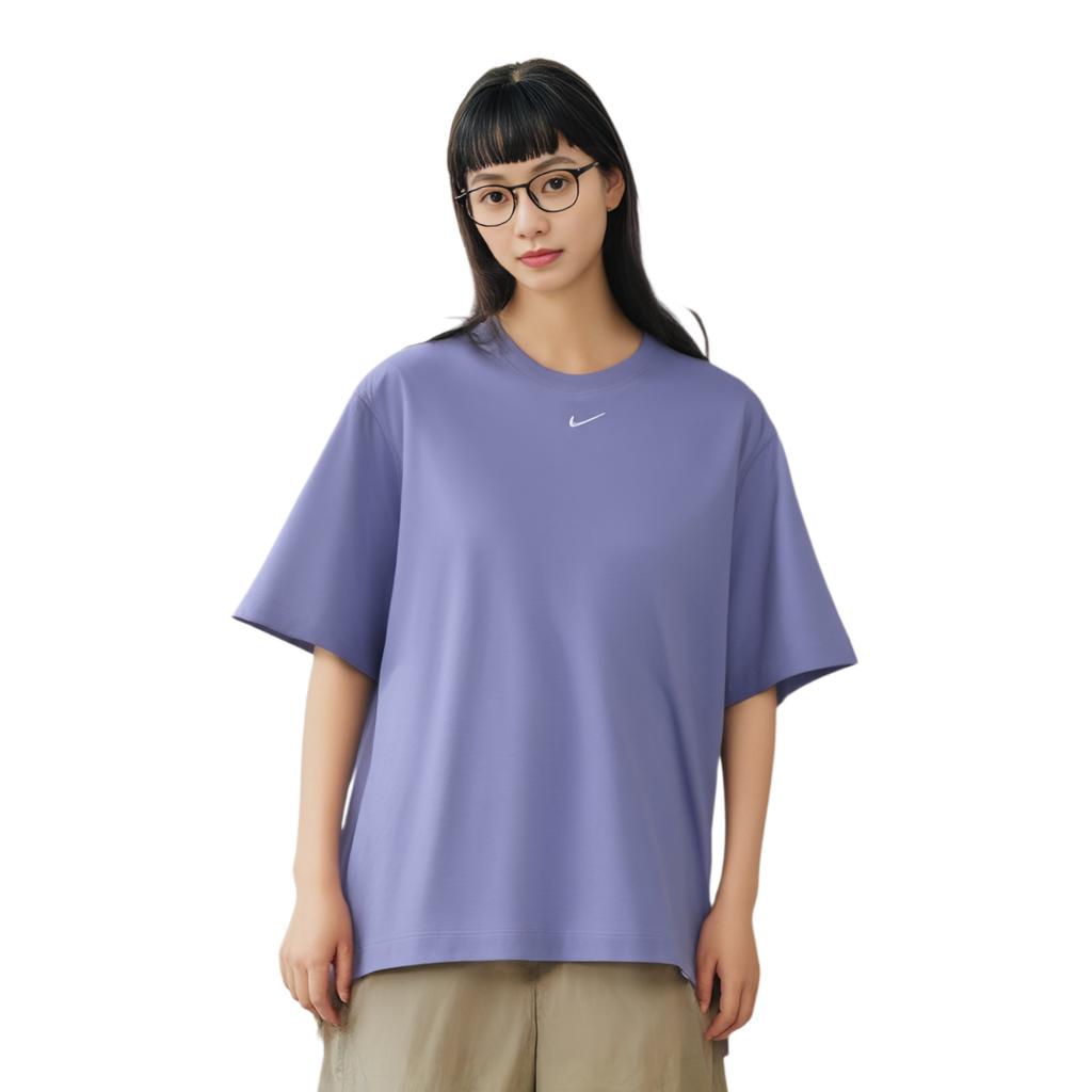Nike Retro Sports Casual Round Neck Short Sleeve T-Shirt Women Tops Purple DC0575-569