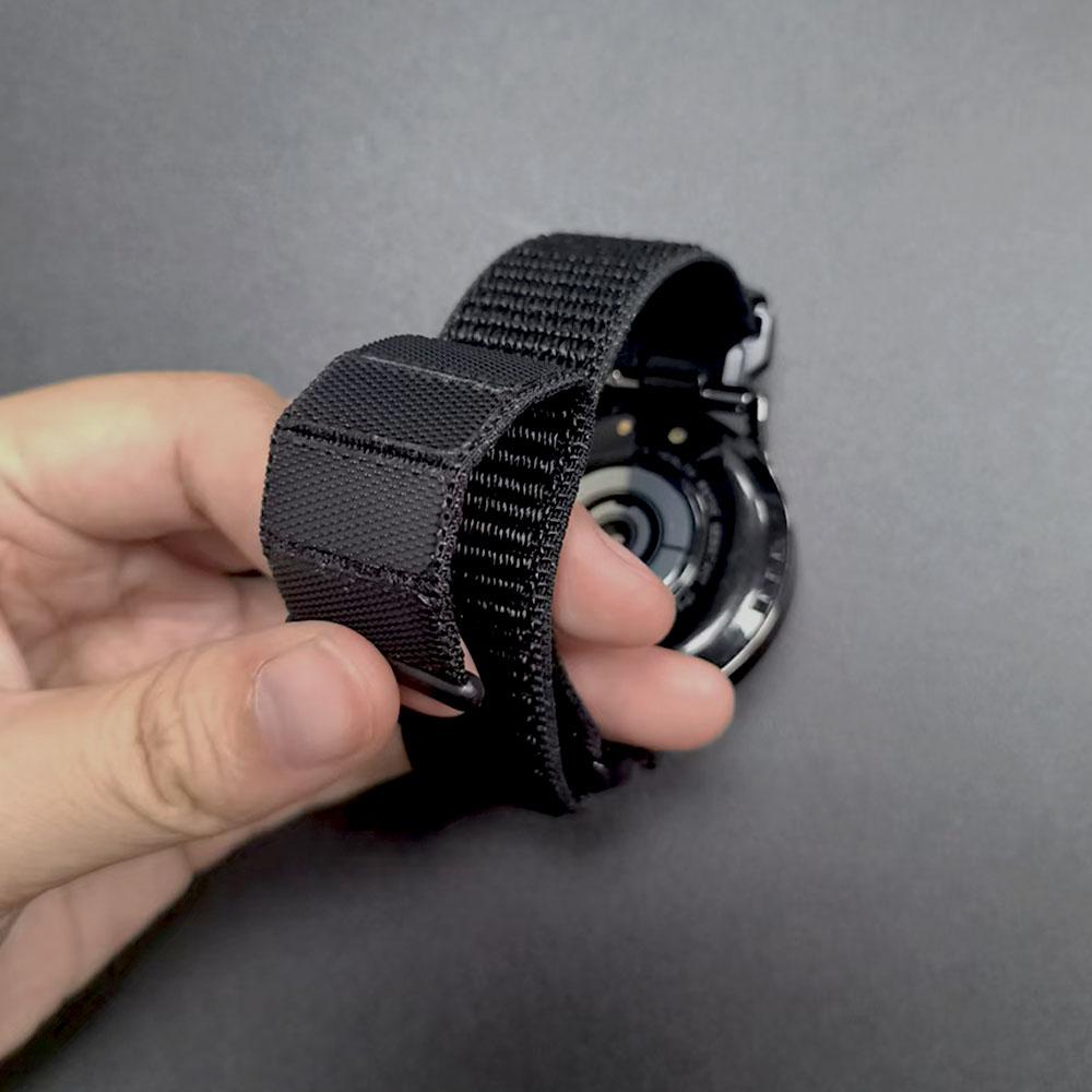 Nylon 26mm 22mm Rem För Garmin Fenix8 pro 47mm 51mm 7X 7 6X/Quatix 8 Klockarmband Forerunner 970 965/Descent Mk3i Armbandsbälte