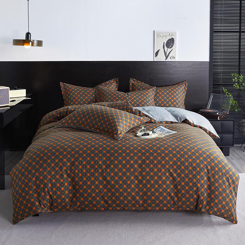 Duvet Cover Set Double-layer Yann Retro Bedding Set Bed Sheet Set Bed Linen Queen King Size Pillowcases
