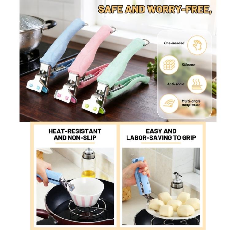 Multipurpose Dish Clamp Hot Plate Gripper Tongs For Safe Handling Of Hot Dishes In Homes Kitchens with Ergonomic Handle