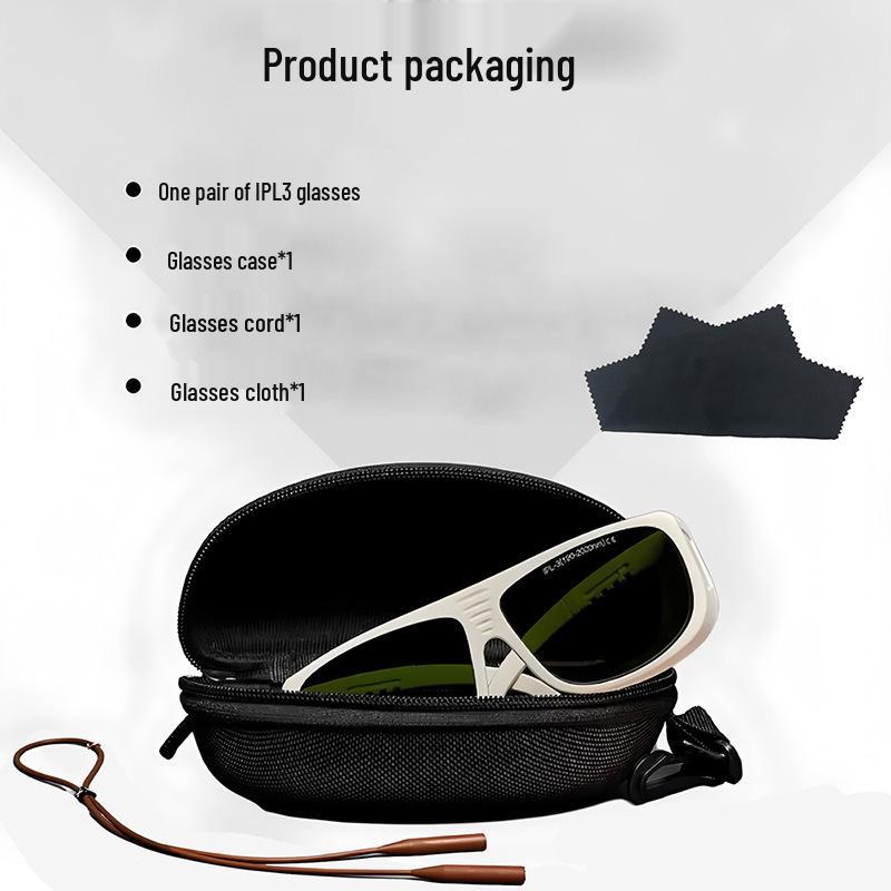 ISO12609 Laser Protective Eyewear for IPL Hair Removal - Large Light-Blocking Goggles
