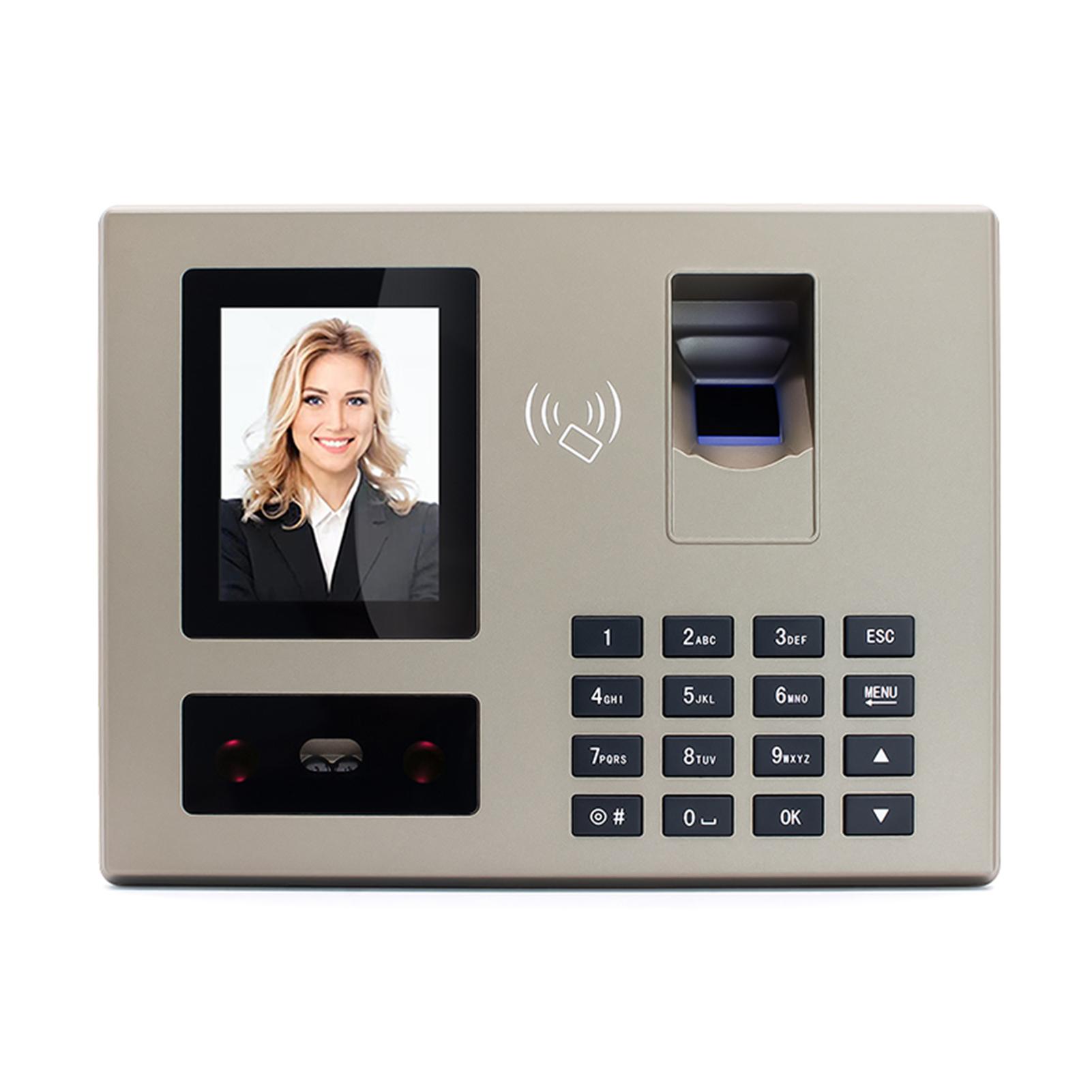 

Biometric Time Clock Attendance Machine for Employees Biometric In and Out Punching Support 1500pcs Fingerprint 1500pcs US Plug