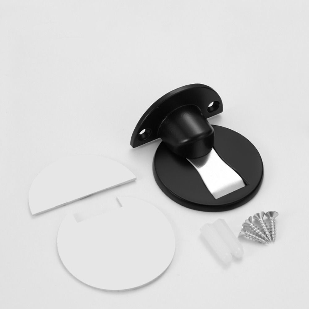 No Drilling Adjustable Door Stop Adhesive Invisible Door Stop Non-Punch Door Holder  Household