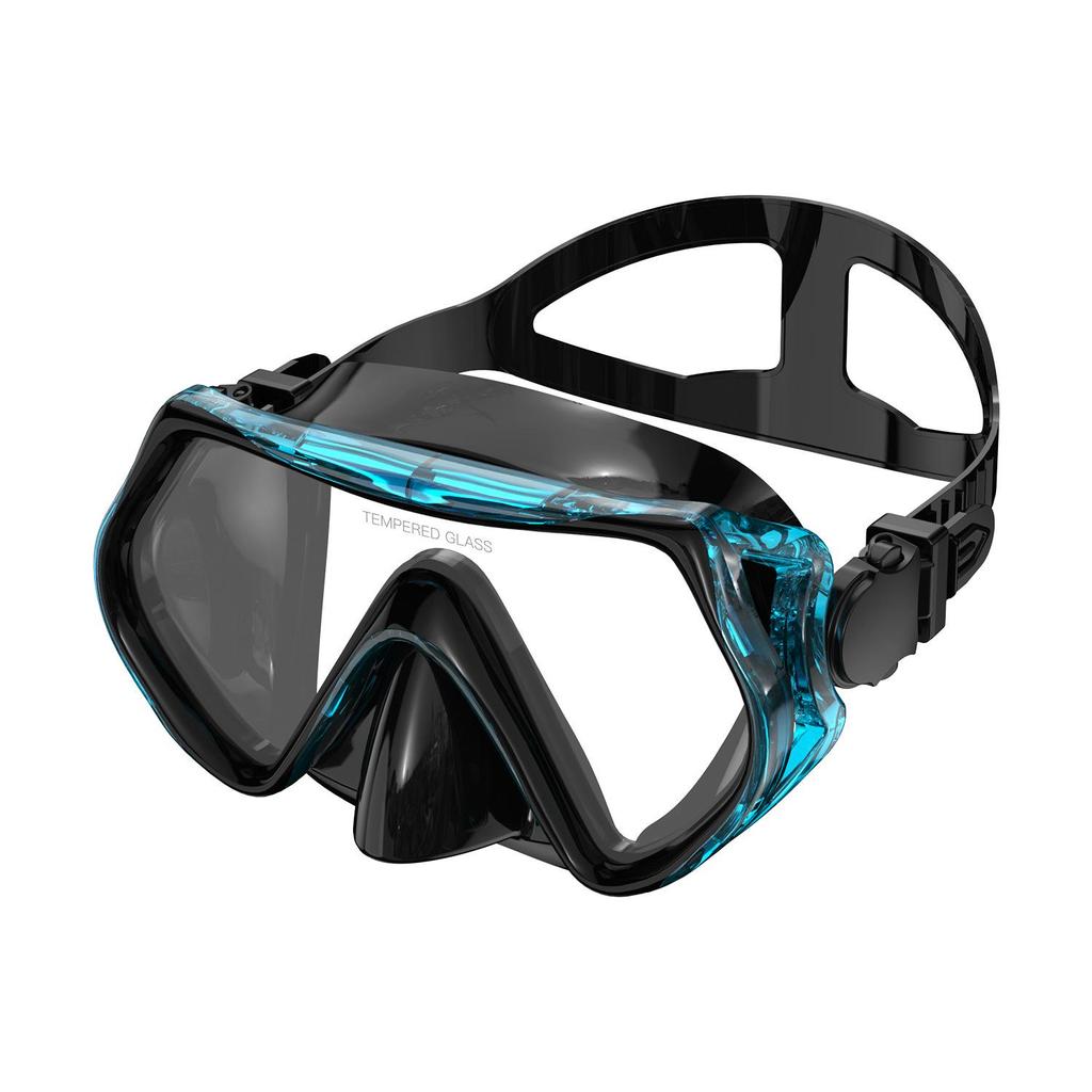 Unisex Large-Frame Diving Mask - Fashionable, HD, Anti-leak, Waterproof Snorkeling Gear