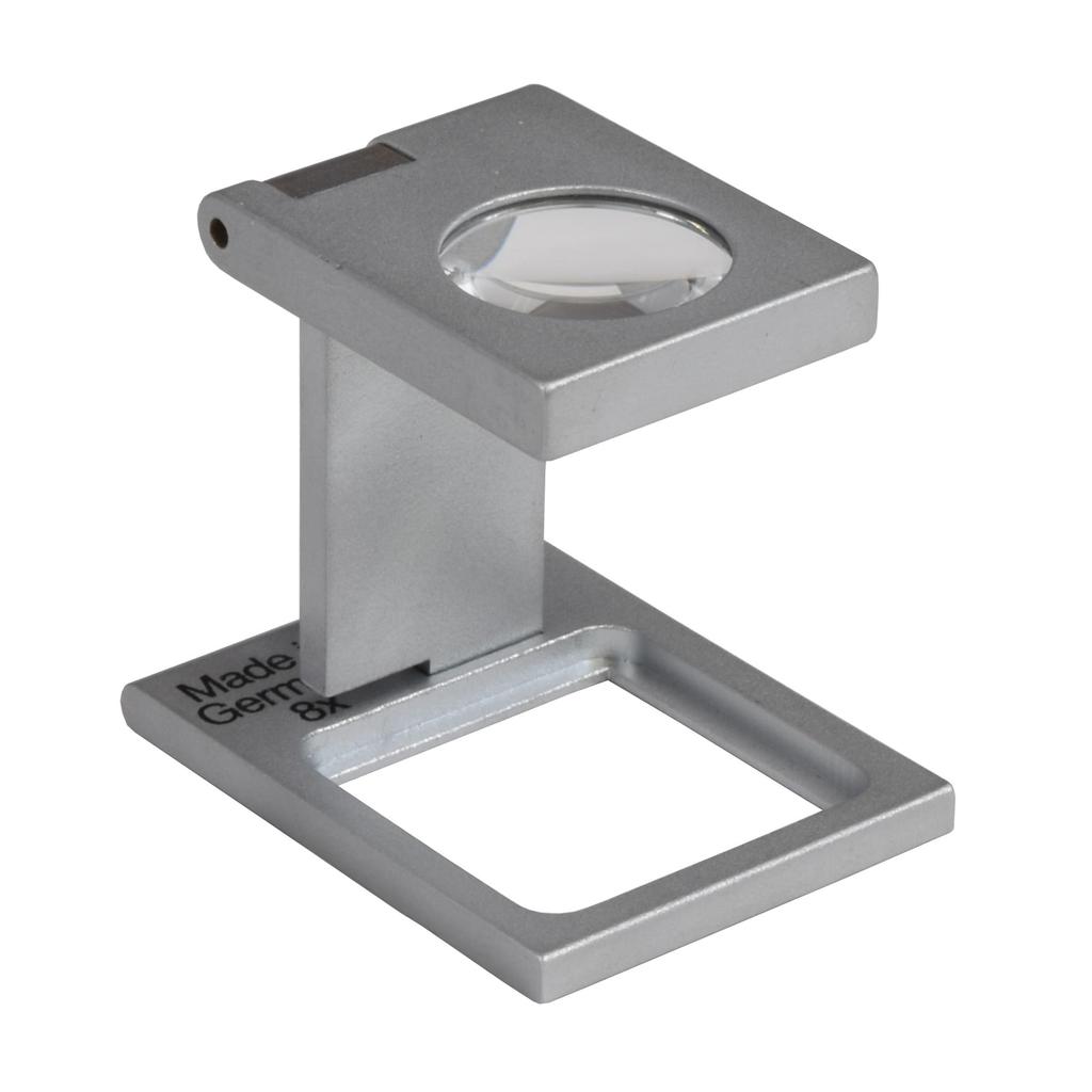 Eschenbach ESCHENBACH Metal Linen Tester Magnifier, 8x Magnification, 1256