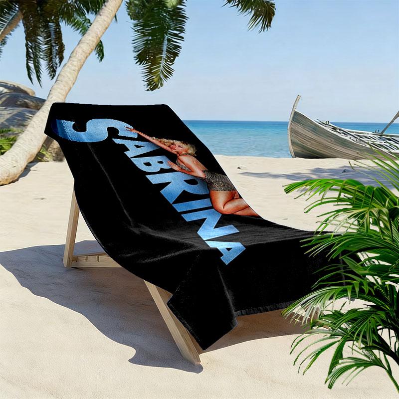 Sabrina Print Beach Towel, Large Soft Quick Dry Towel for Beach Camping Swimming