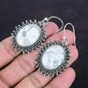 Howlite Earring Genuine Gemstone Earring 925 Sterling Silver Earrings Dangle Earring Handmade Silver Jewelry Gifts For Women Howlite Jewelry