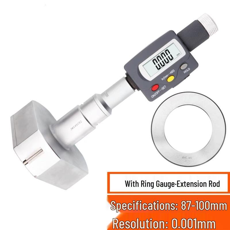 High Precision Three-Point Inside Micrometer, 0.001mm Accuracy for Inner Holes