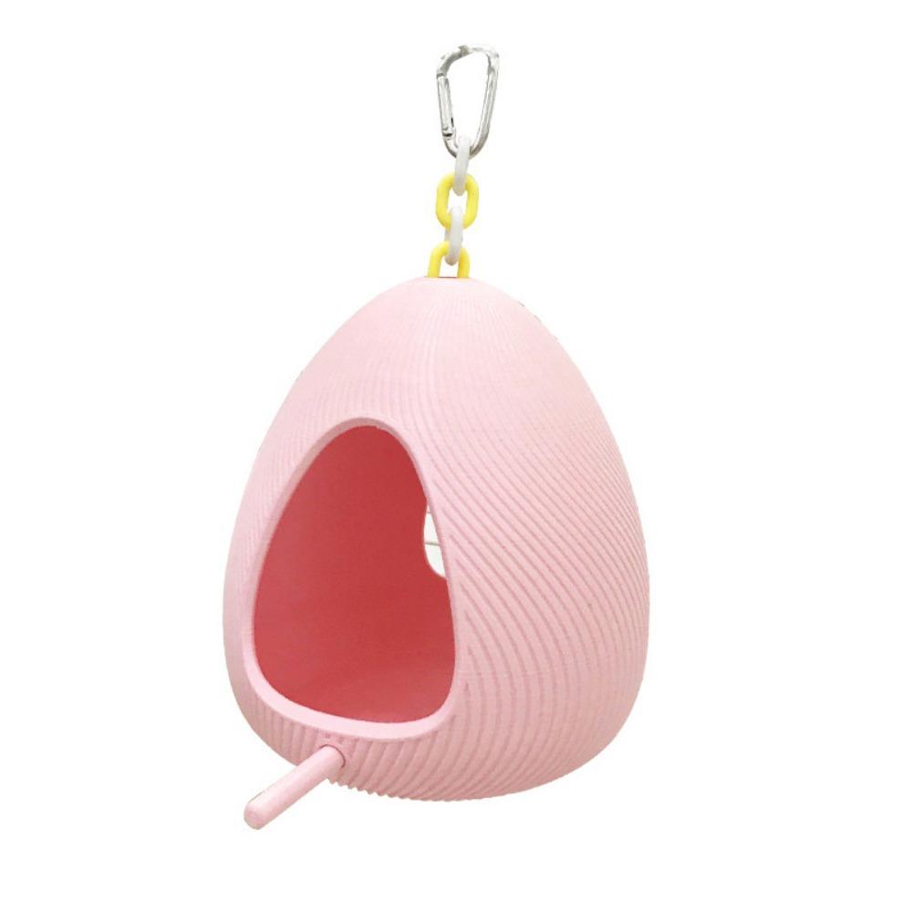 

Stable Hanging Birdhouse Egg Shape Bird Nest Decorative Parrot Hammock Outdoor розовый