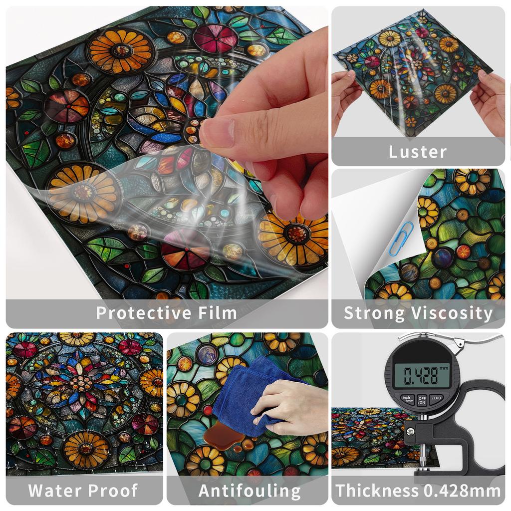 Dekoracyjny Kafel Ścienny Art Pvc Kryształowa Naklejka Ścienna Samoprzylepna Kuchenna Wodoodporna i Olejoodporna Tapeta Naklejka na Kafelki