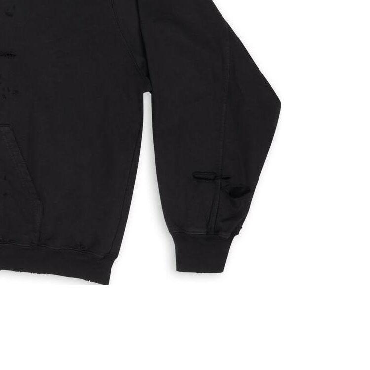 Balenciaga Moletom Oversize com Capuz Caps Destroyed 659403TKVB61781