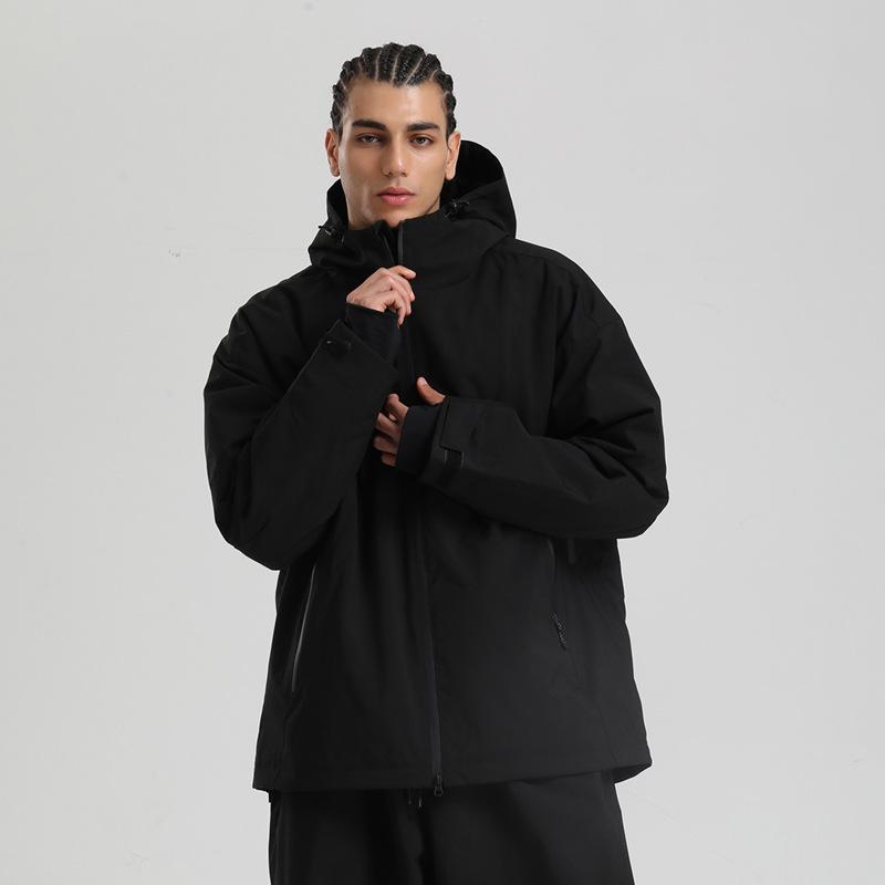 Men's and Women's Ski Jacket Snowboard Coat Waterproof Winter Baggy Snow Jackets with Hood Windproof Warm Insulation Outdoor Sports Skiing Jackets