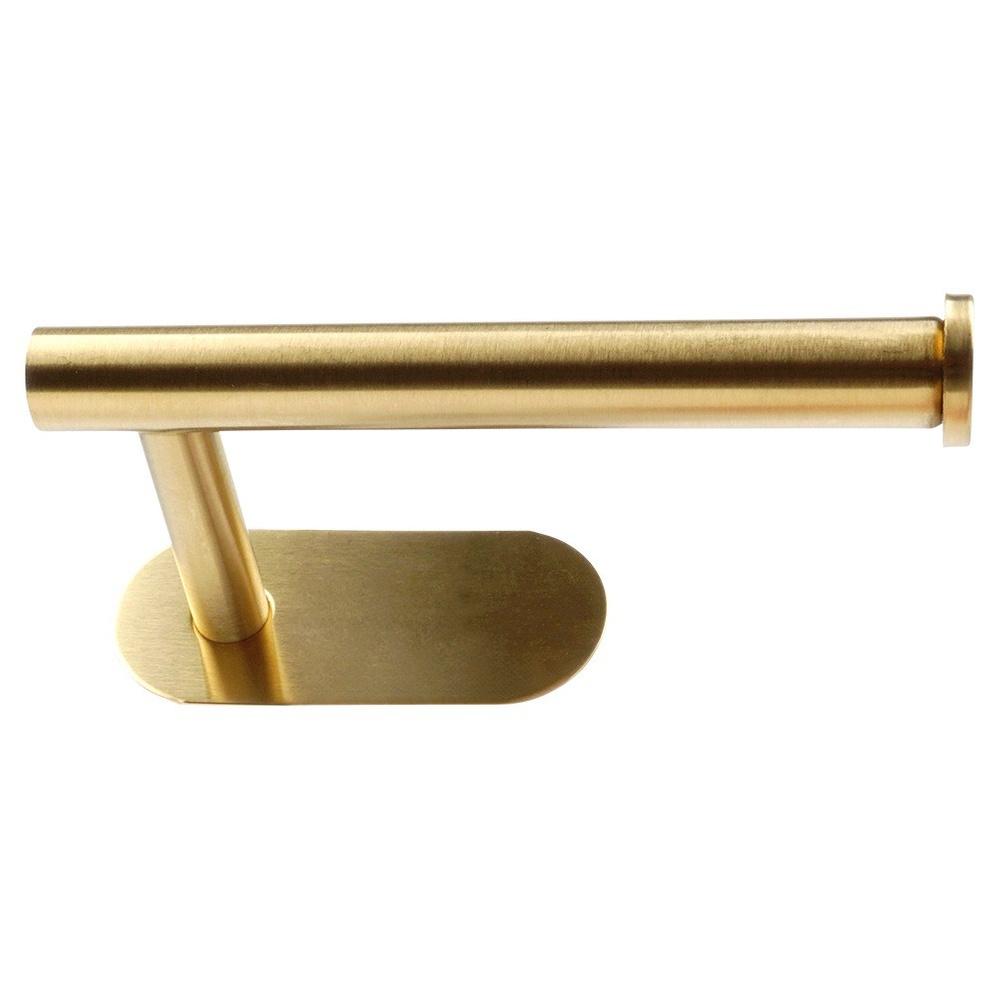 Uchwyt na papier toaletowy Ścienny Samoprzylepny Haczyk łazienkowy Złoty