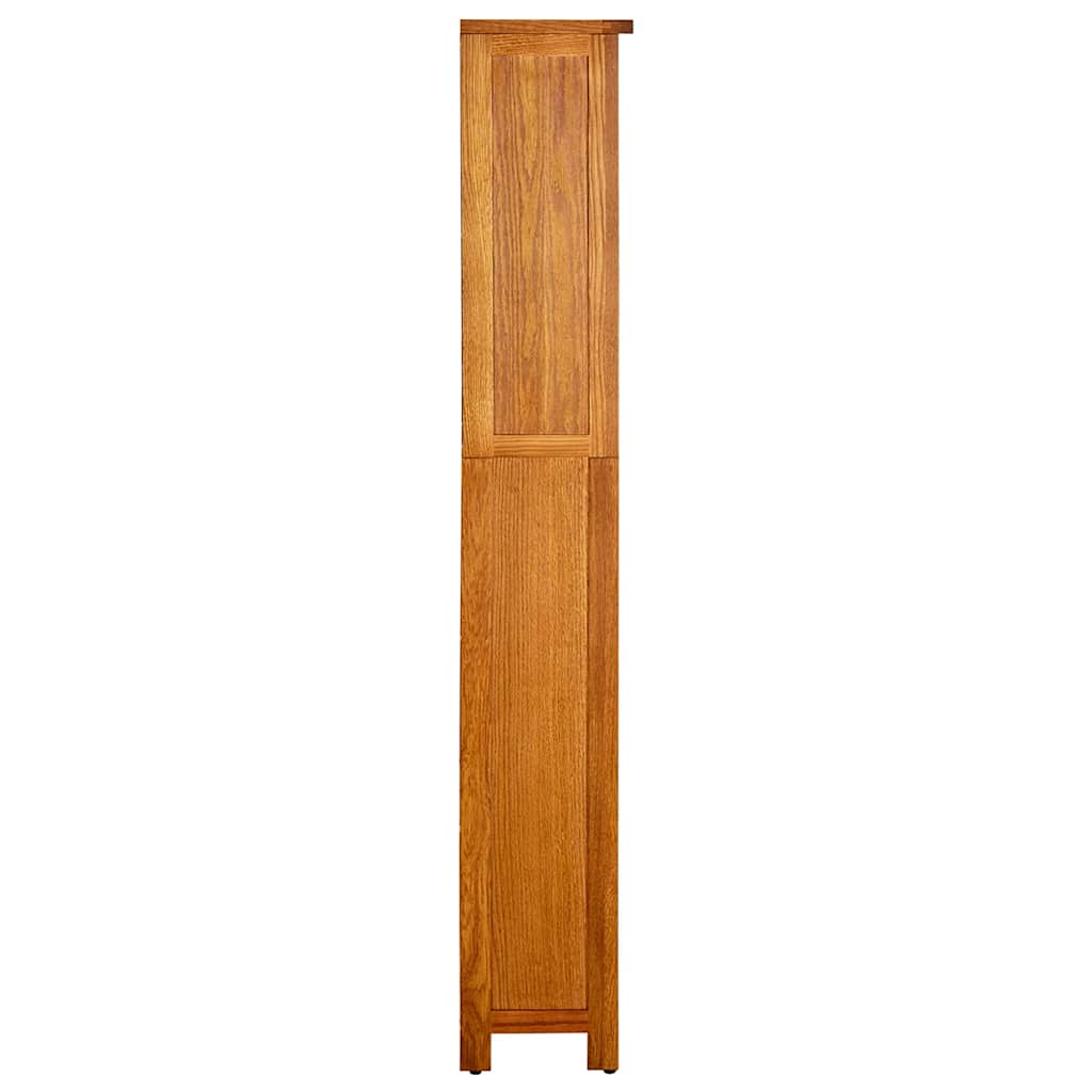 Libreria 5 Ripiani 70 x 22 x 140 cm Legno Massello di Quercia