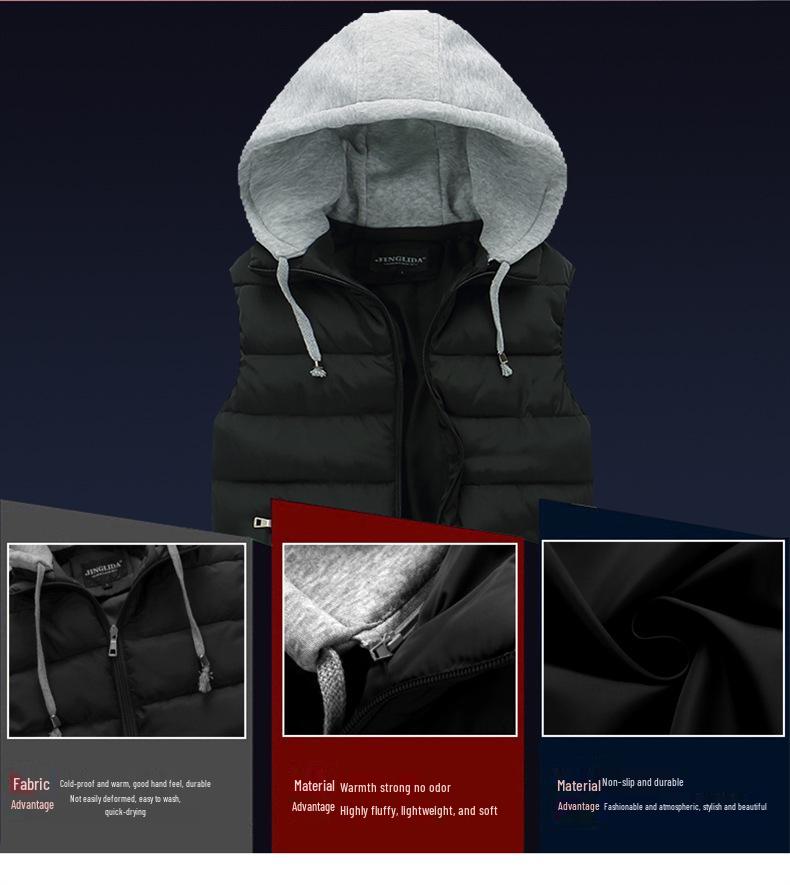 Herbst Winter Herren und Damen LOUG Bedruckte Baumwollweste