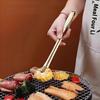 1Pc Extended Stainless Steel Barbecue Tongs For Home And Grill Use - Household Food Tongs For Cooking And Barbecue
